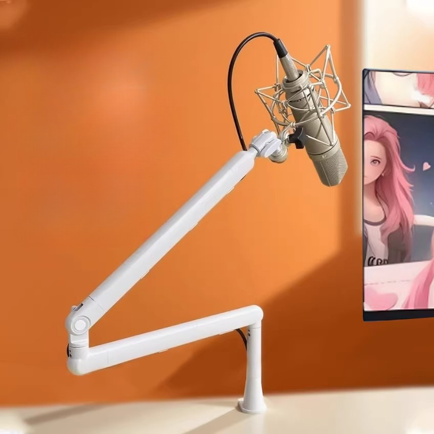 Microphone Stand Boom Arm Floor - Boom Arm Microphone Stand Desk Mount