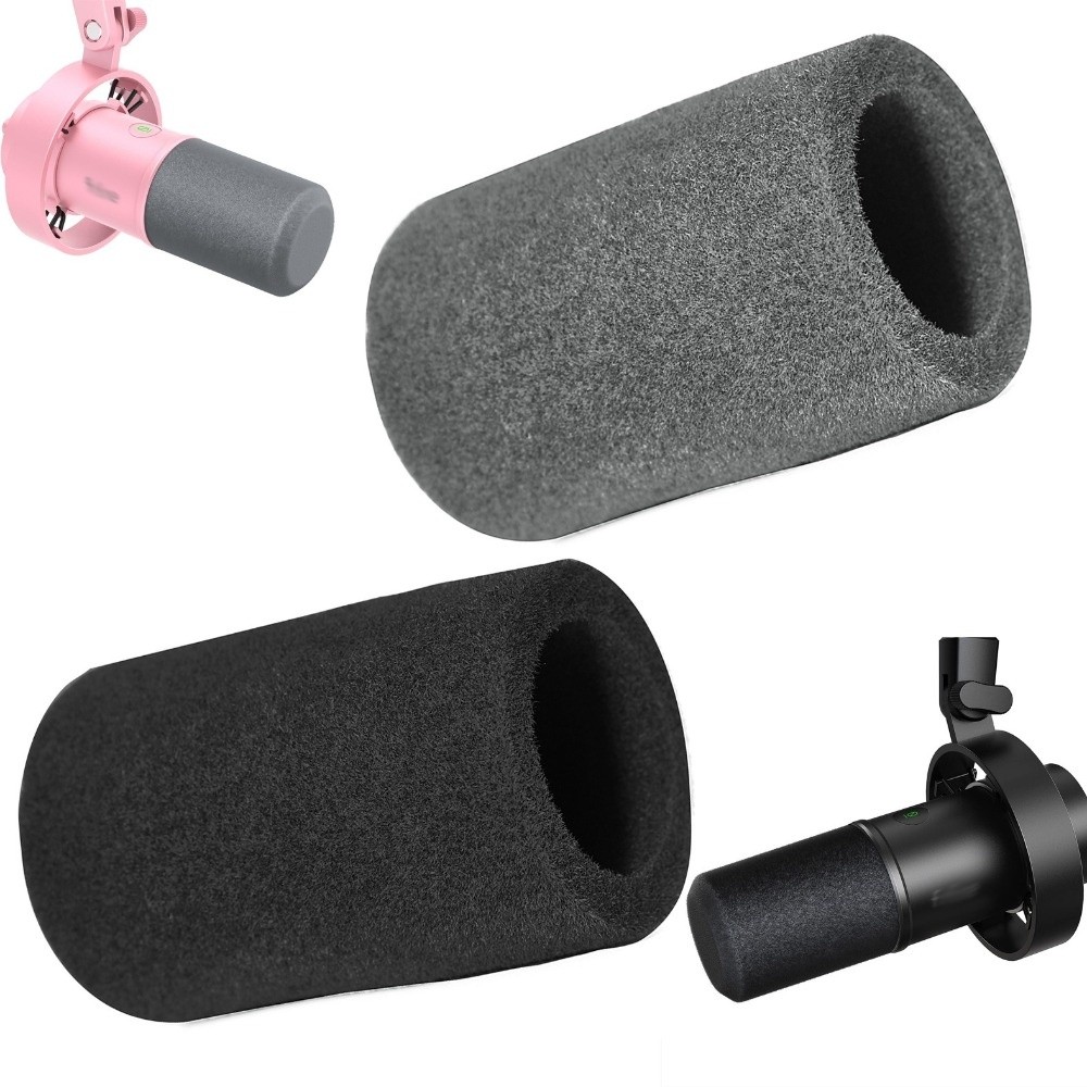 Microphone Pop Filter Foam Windscreen - 1Pc Replacement Mic Windscreen Cover Flocked