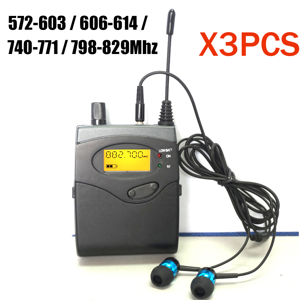 Wireless Lavalier Microphone Dual Receiver - Leicozic 3 Pieces BK2050 Receivers SR2050