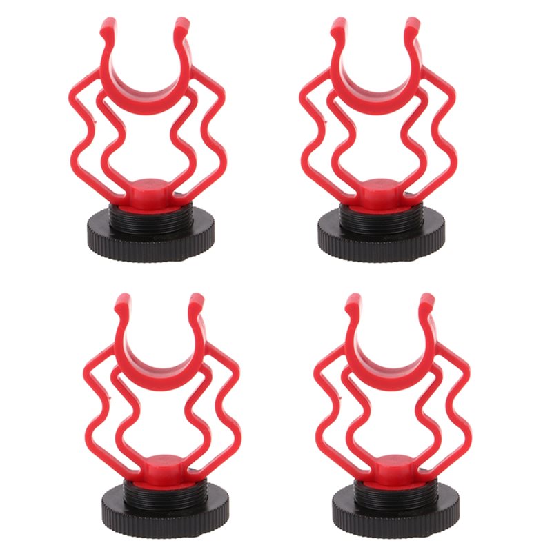 Microphone Shock Mount Universal - AED7-4Pcs Universal Microphone Wavy Shock Mount