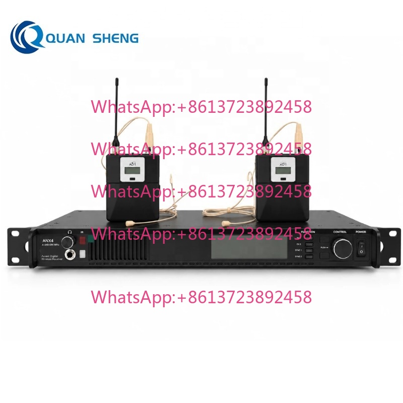 Uhf Wireless Microphone System Dual Channel - Digital DJ Party Dual Channel Wireless