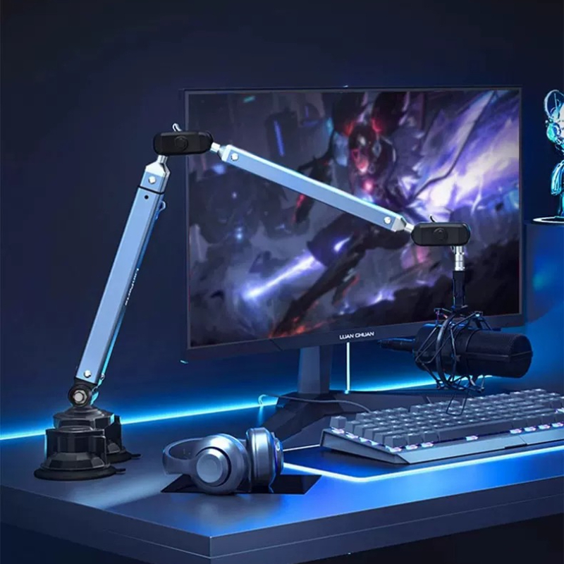 Microphone Stand Boom Arm Floor - Professional Vacuum Suction Desk Microphone Stand
