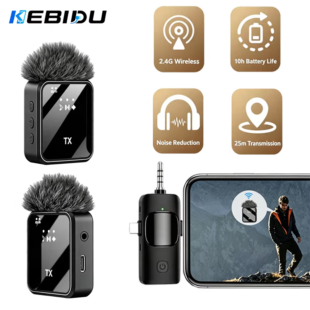 KEBIDU Wireless Lavalier Micro - огляд і ціна Wireless Lavalier Microphone Dual Receiver