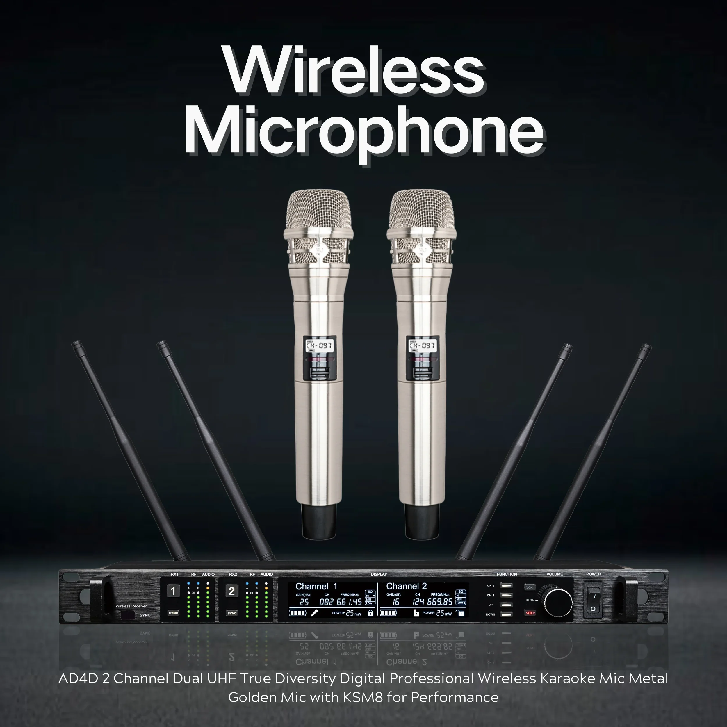 Best EIF AD4D Handheld Lavalie - огляд і ціна Wireless Lavalier Microphone Dual Receiver