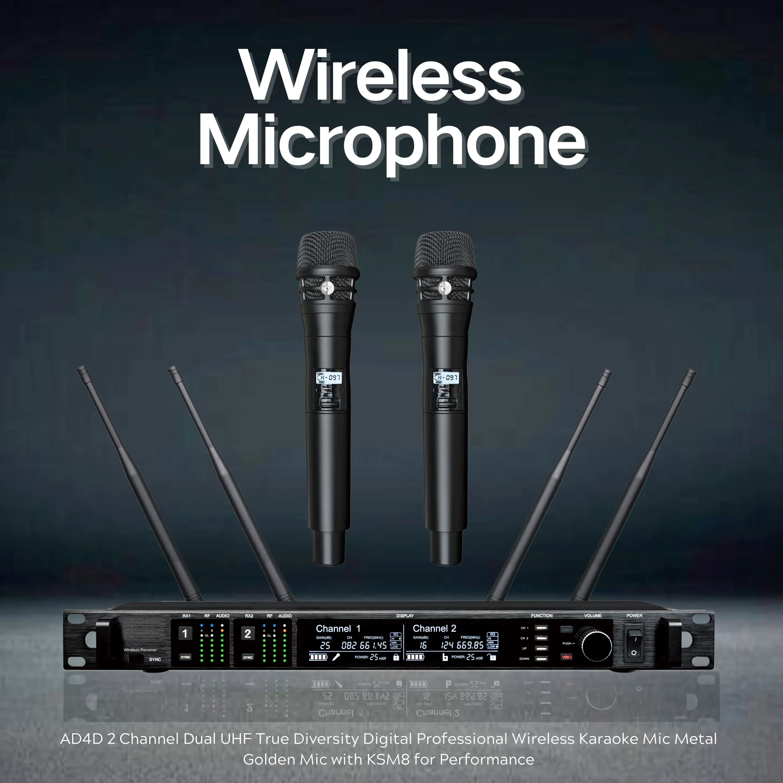 Best EIF AD4D Handheld Lavalie - огляд і ціна Wireless Lavalier Microphone Dual Receiver