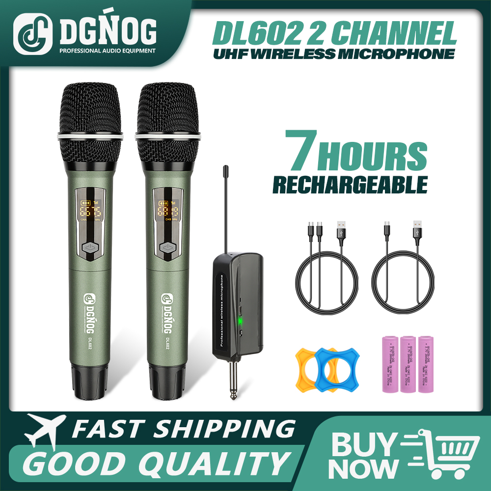 Dual Handheld Dynamic Karaoke  - огляд і ціна Uhf Wireless Microphone System Dual Channel