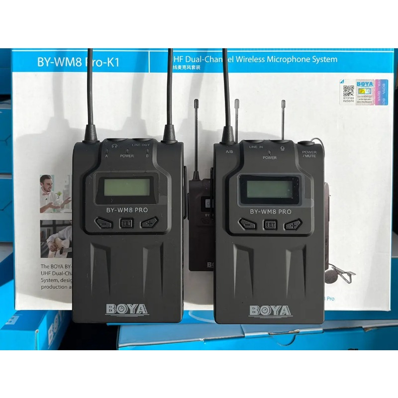 1 piece suitable for  BY-WM8 P - огляд і ціна Wireless Lavalier Microphone Dual Receiver