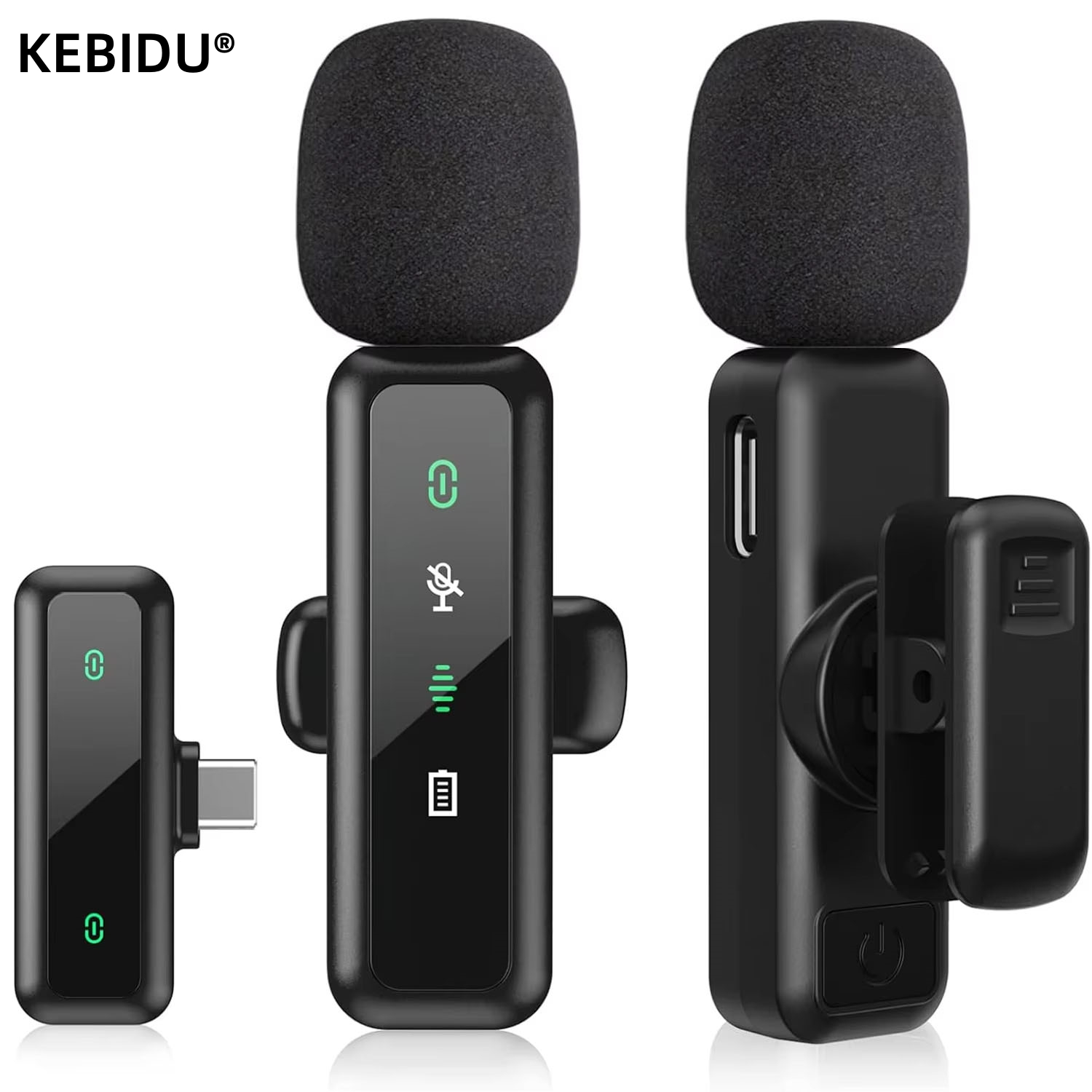Lavalier Wireless Microphone 8 - огляд і ціна Rechargeable Wireless Mic Lithium Battery