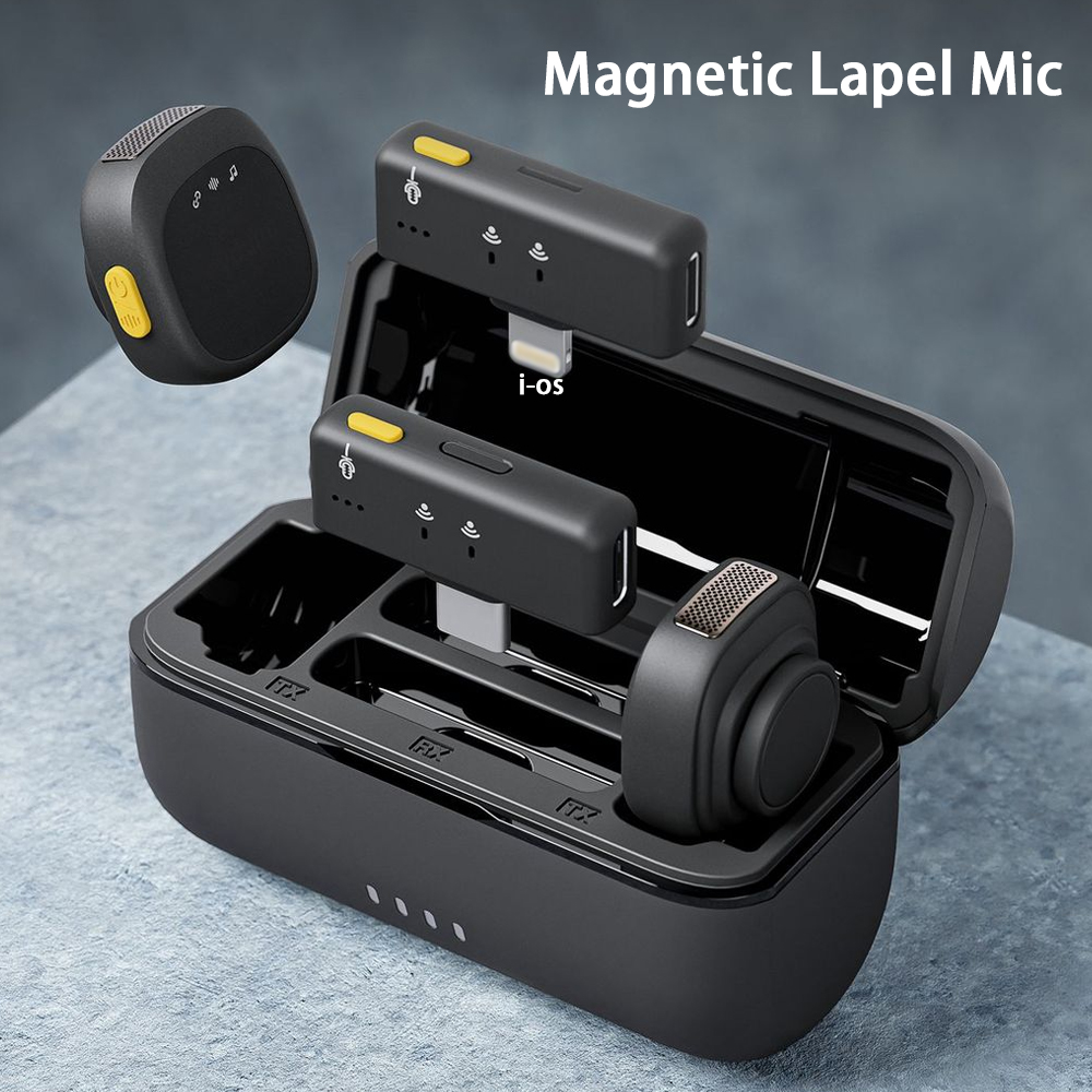 Magnetic Snap Wireless Lavalie - огляд і ціна Wireless Lavalier Microphone Dual Receiver