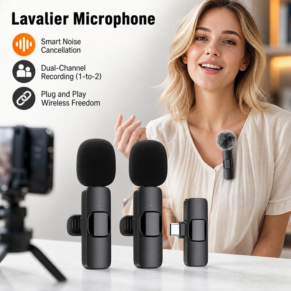 Wireless Lavalier Microphone O - огляд і ціна Wireless Lavalier Microphone Dual Receiver