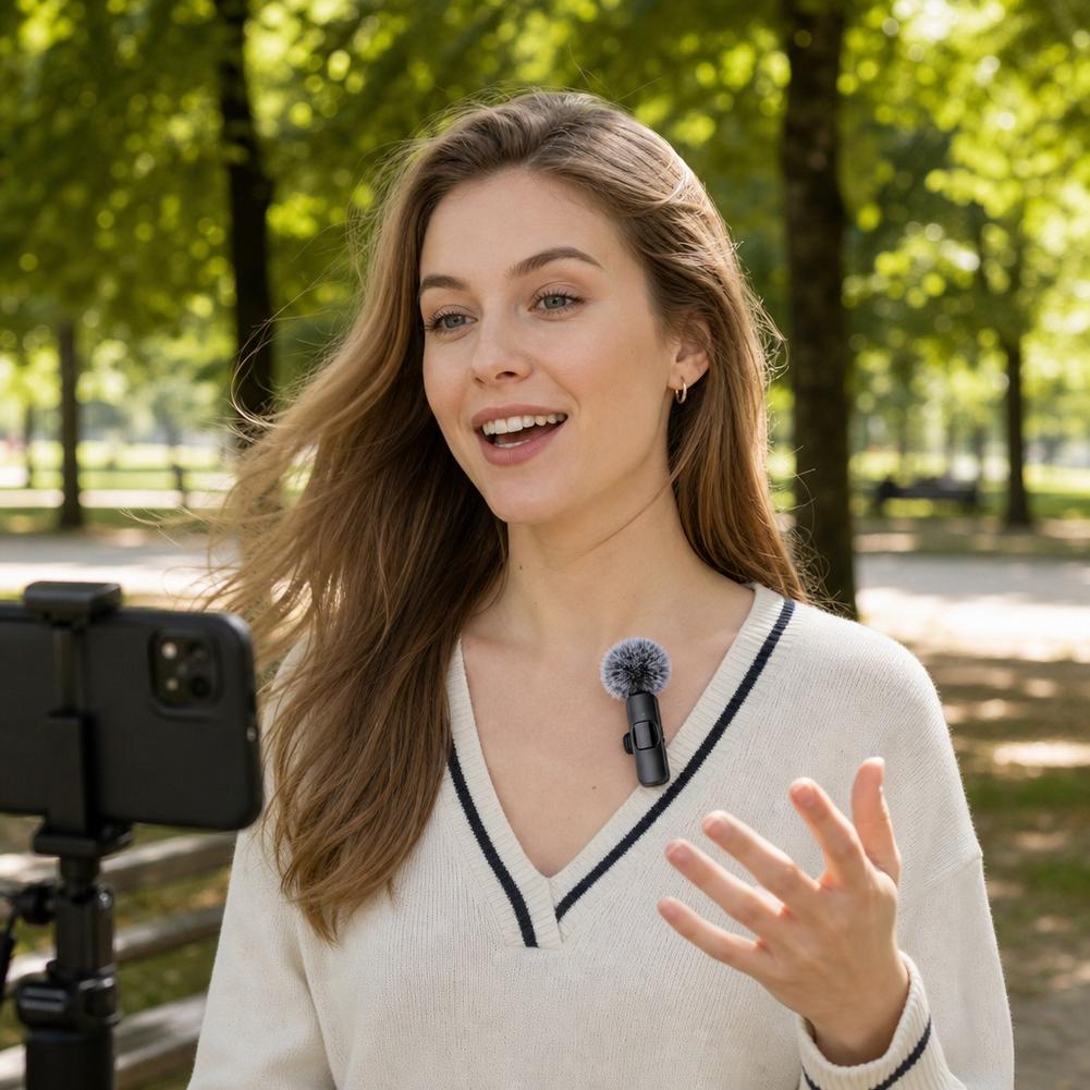 Wireless Lavalier Microphone D - огляд і ціна Wireless Lavalier Microphone Dual Receiver