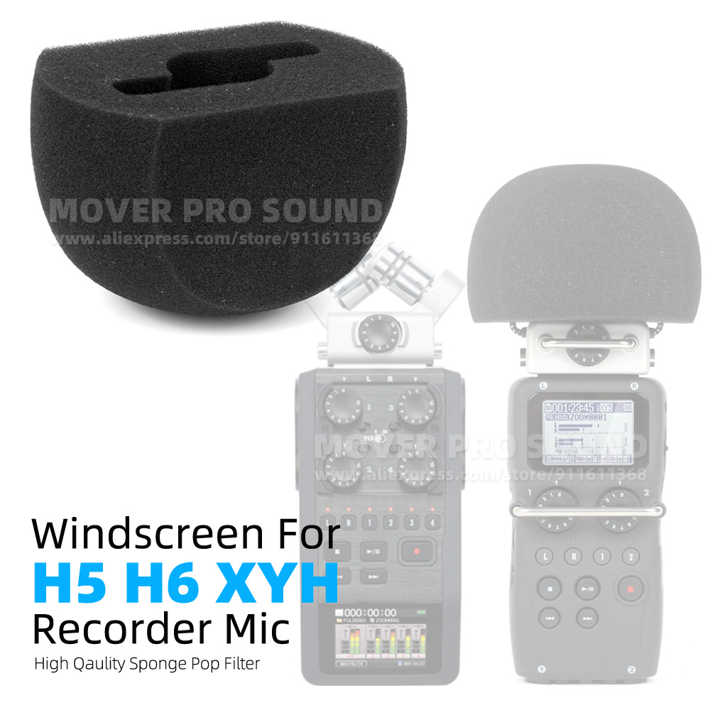 For ZOOM H5 H6 XYH-5 XYH-6 Win - огляд і ціна Microphone Pop Filter Foam Windscreen