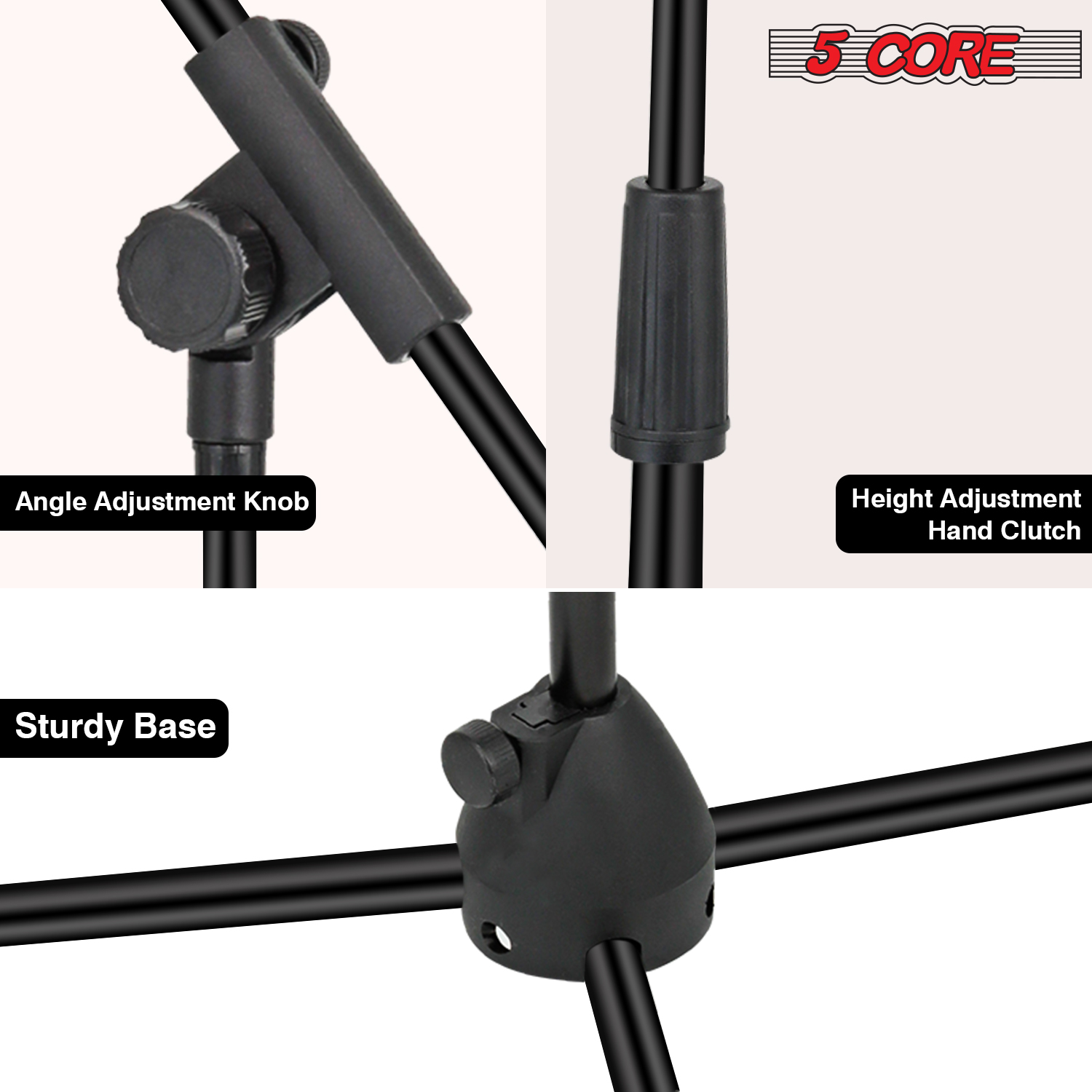 5Core Tripod Mic Stand 4Pcs Ad - огляд і ціна Microphone Stand Boom Arm Floor