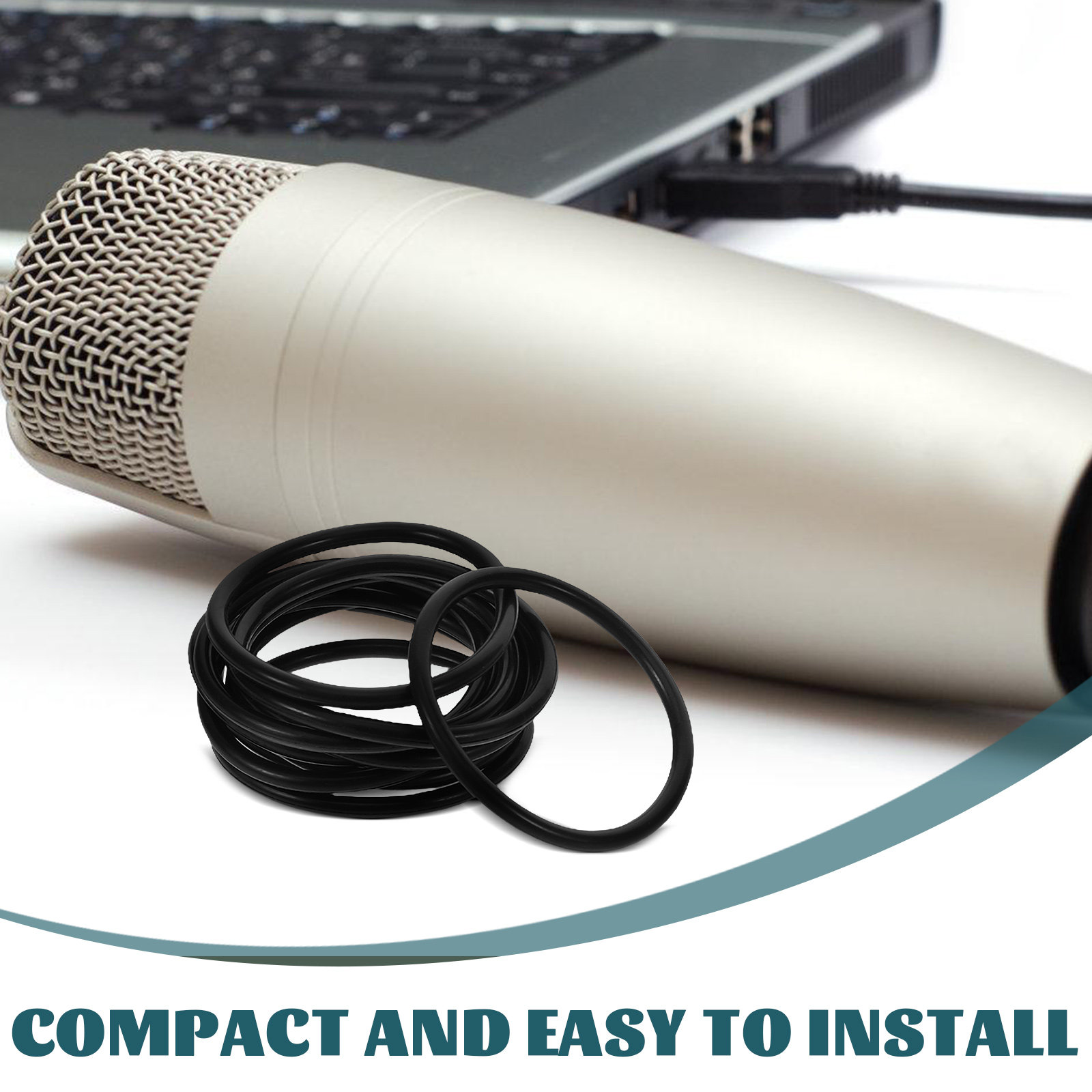 10Pcs Professional Nano Shock  - огляд і ціна Microphone Shock Mount Universal