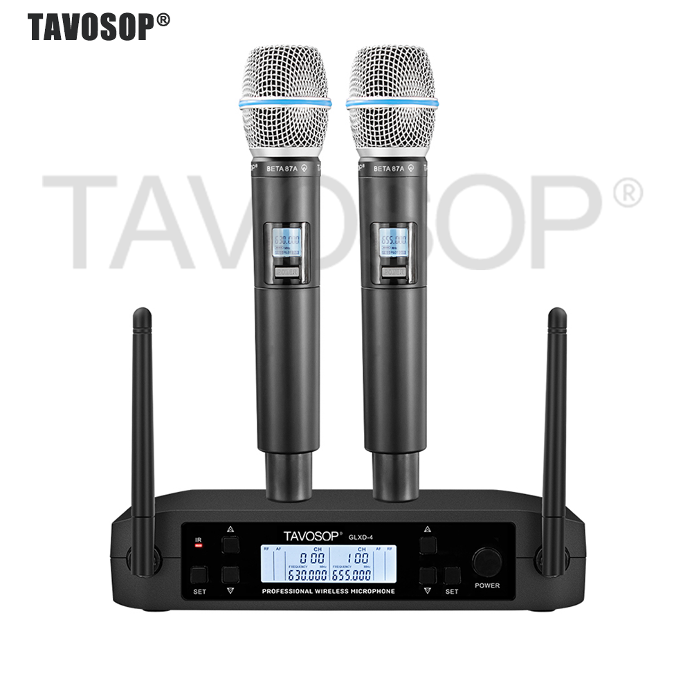 TAVOSOP GL-B87 Professional Du - огляд і ціна Uhf Wireless Microphone System Dual Channel