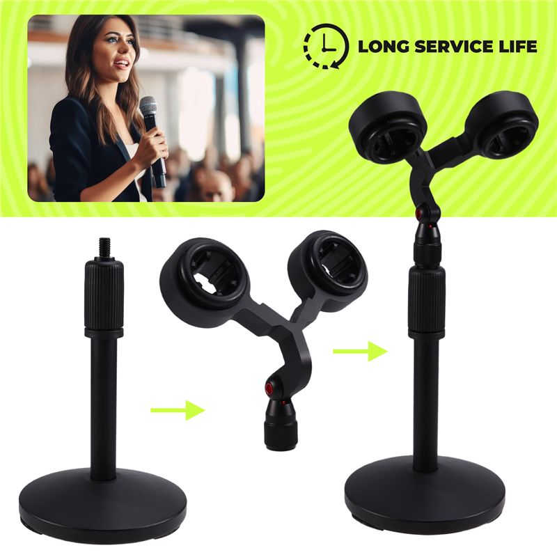 AC57-Dual Microphone Stand Kit - огляд і ціна Microphone Shock Mount Universal