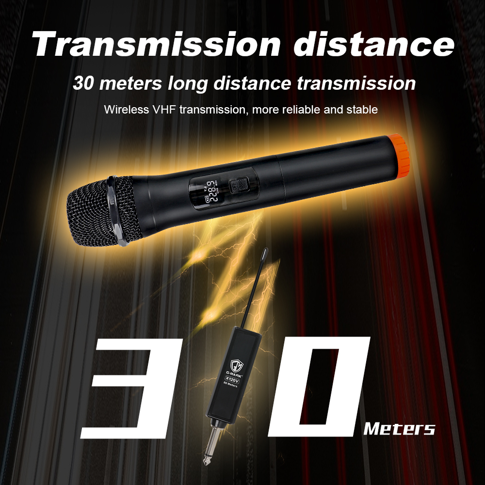 Microphone G-MARK X110V Wirele - огляд і ціна Rechargeable Wireless Mic Lithium Battery