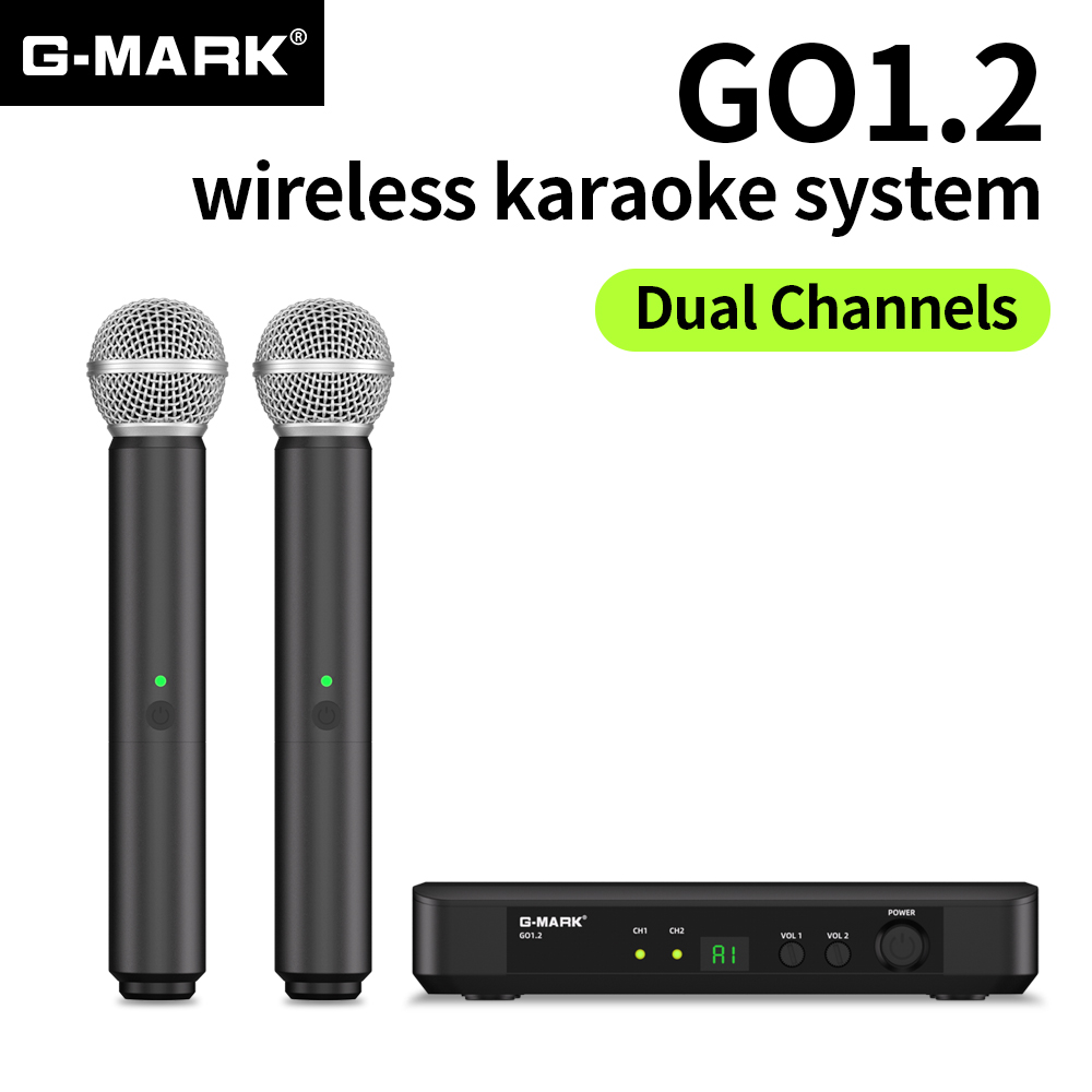 Wireless Microphone G-MARK UHF - огляд і ціна Rechargeable Wireless Mic Lithium Battery