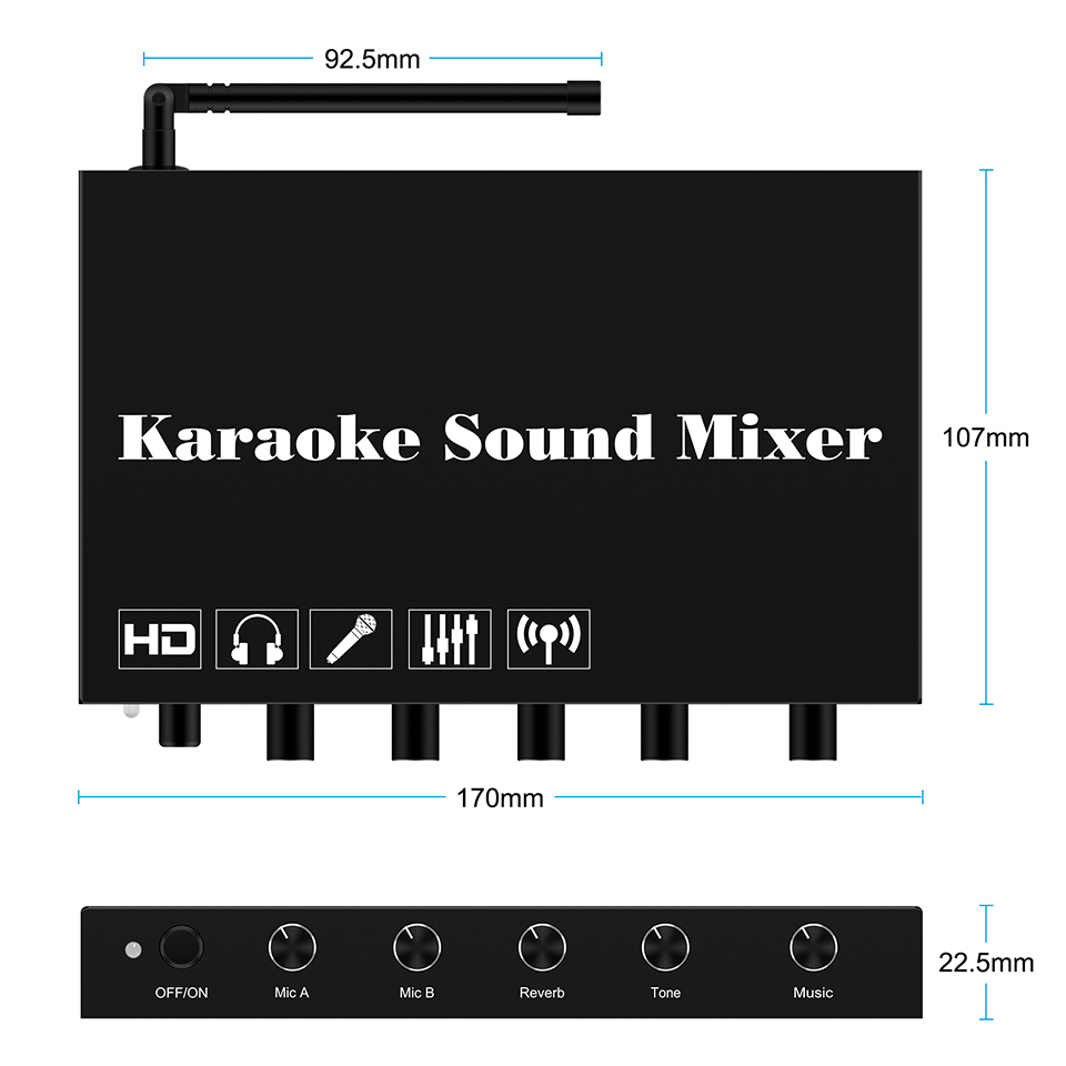 HDMI Karaoke Player Mixer Home - огляд і ціна Karaoke Amplifier Mixer Bluetooth