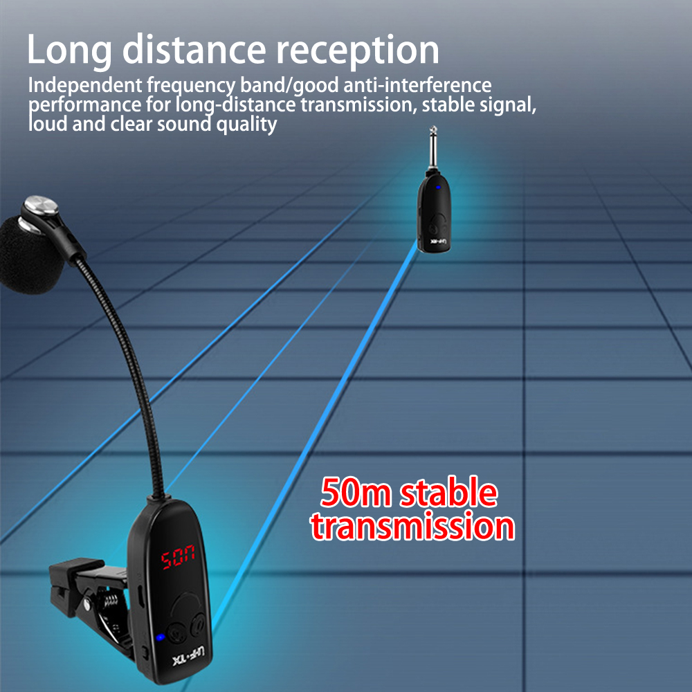 Saxofone Wireless Microphone M - огляд і ціна Wireless Lavalier Microphone Dual Receiver