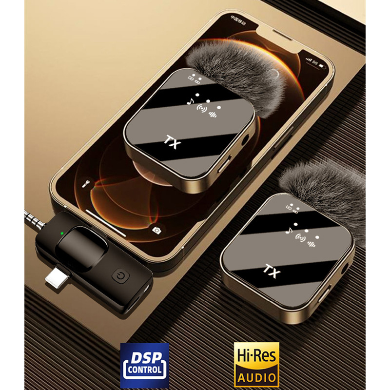 F15 3-in-1 Wireless Lavalier M - огляд і ціна Wireless Lavalier Microphone Dual Receiver
