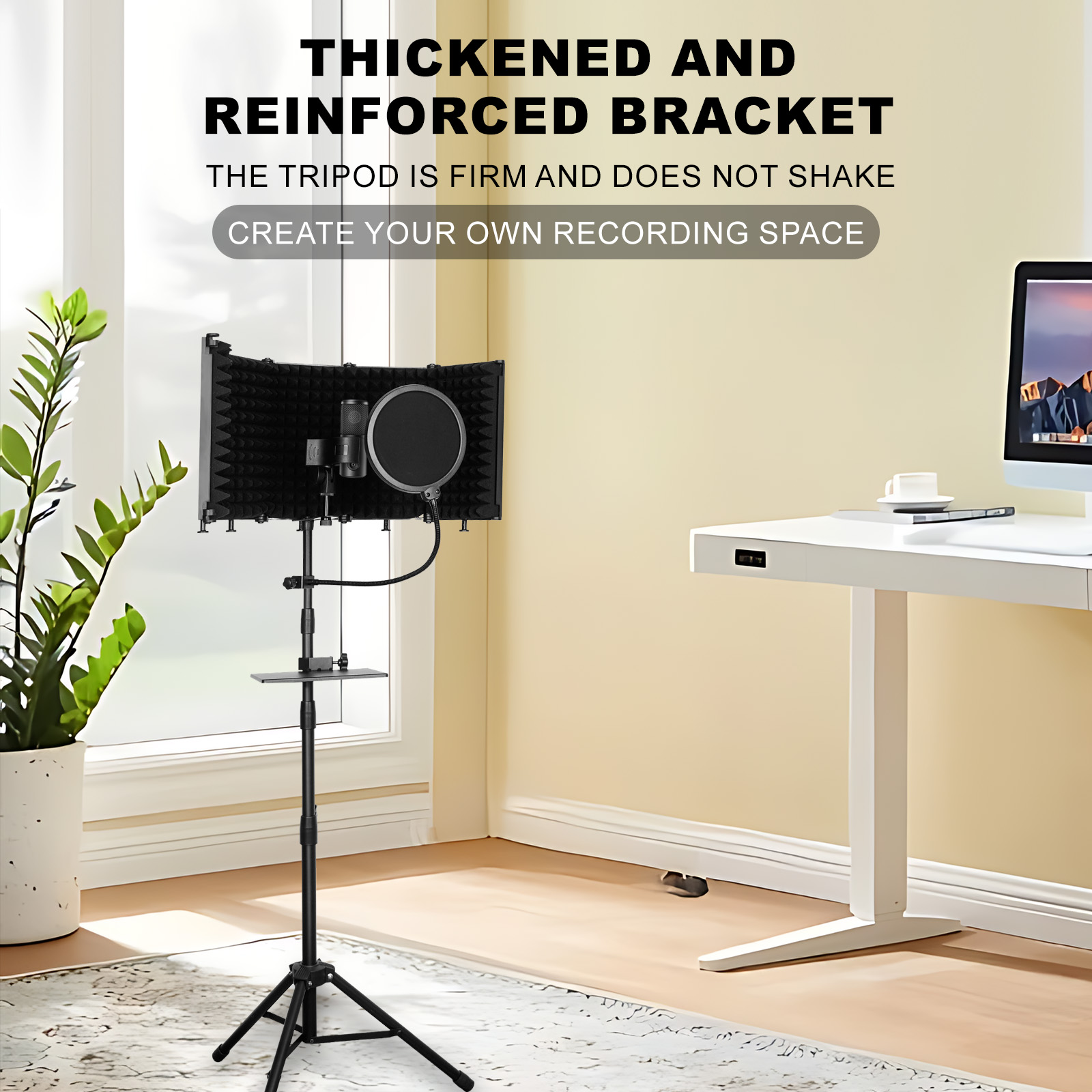 Studio Microphone Isolation Bo - огляд і ціна Microphone Pop Filter Foam Windscreen