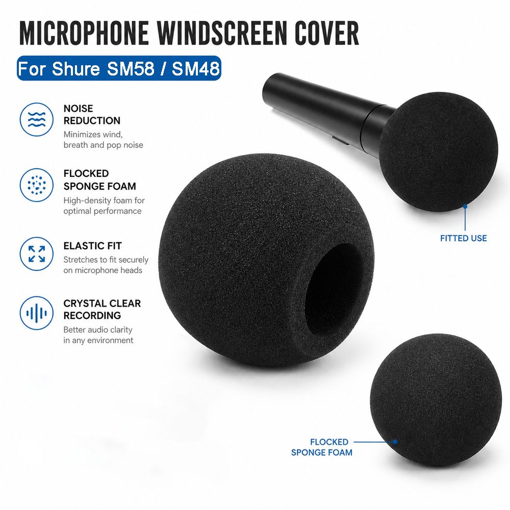 Replacement Mic Windscreen Cov - огляд і ціна Microphone Pop Filter Foam Windscreen