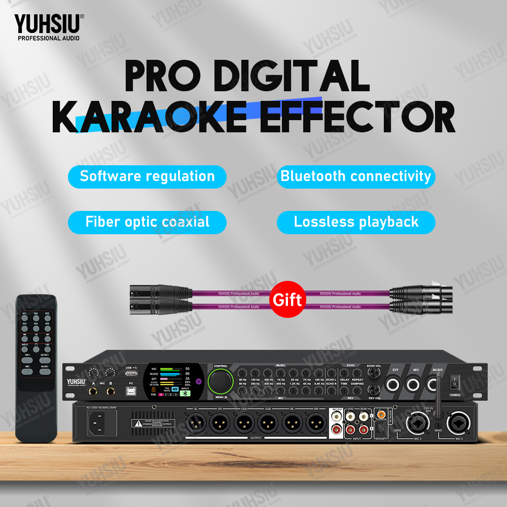 YUHSIU Karaoke Digital Effects - огляд і ціна Karaoke Amplifier Mixer Bluetooth