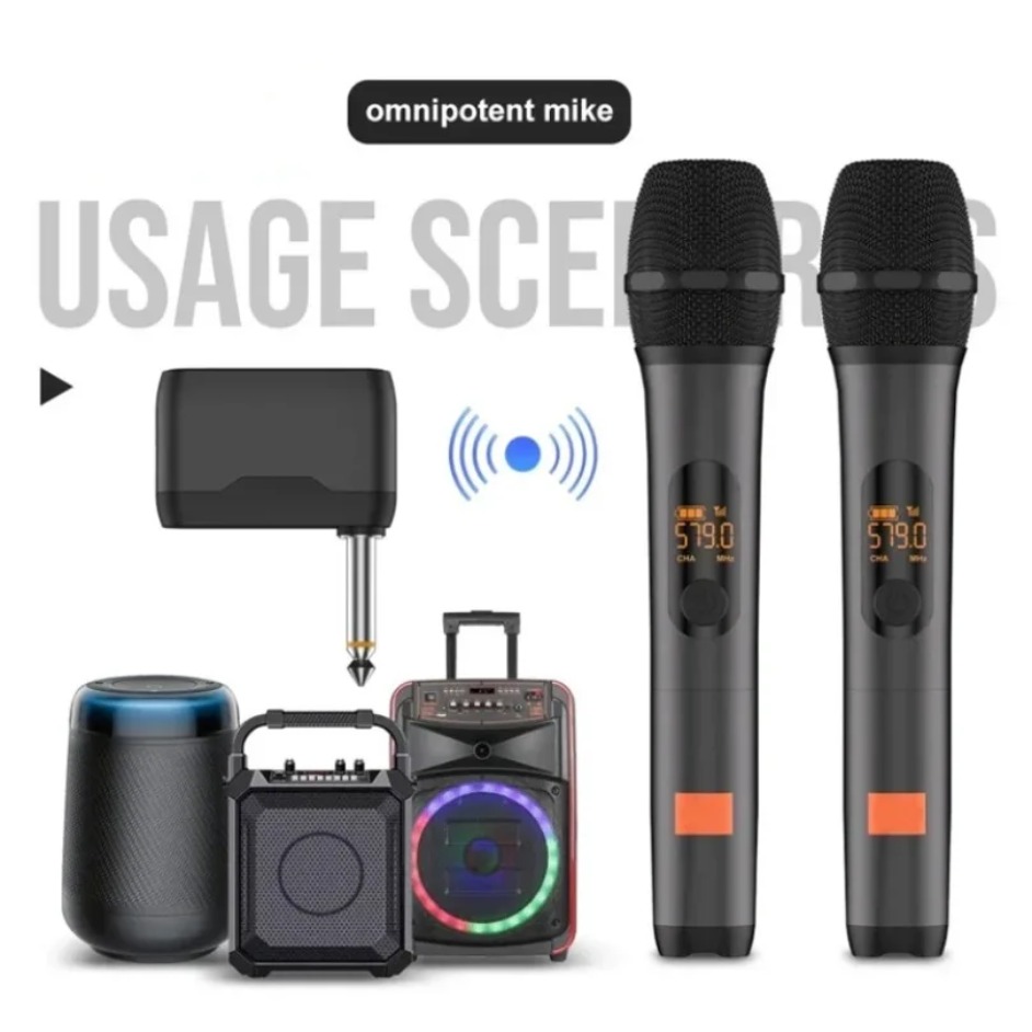 Party Box UHF Dual Channel Wir - огляд і ціна Uhf Wireless Microphone System Dual Channel