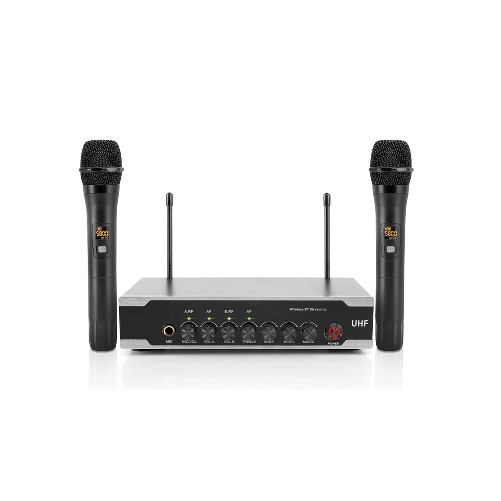 Portable Handheld Metal UHF Wi - огляд і ціна Uhf Wireless Microphone System Dual Channel