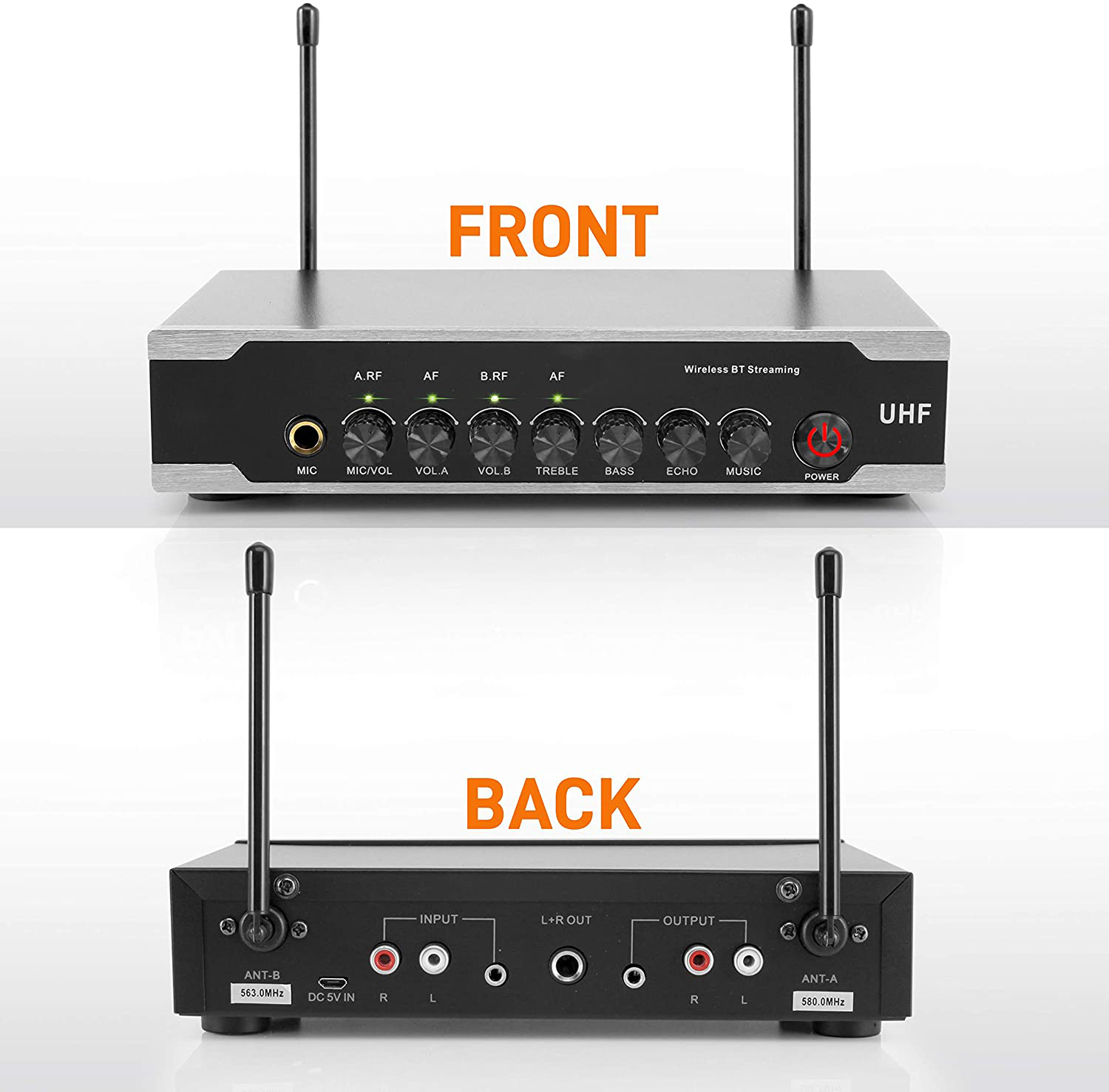 Portable Handheld Metal UHF Wi - огляд і ціна Uhf Wireless Microphone System Dual Channel