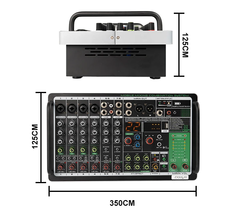 Rechargeable 18000mA Battery 8 - огляд і ціна Karaoke Amplifier Mixer Bluetooth