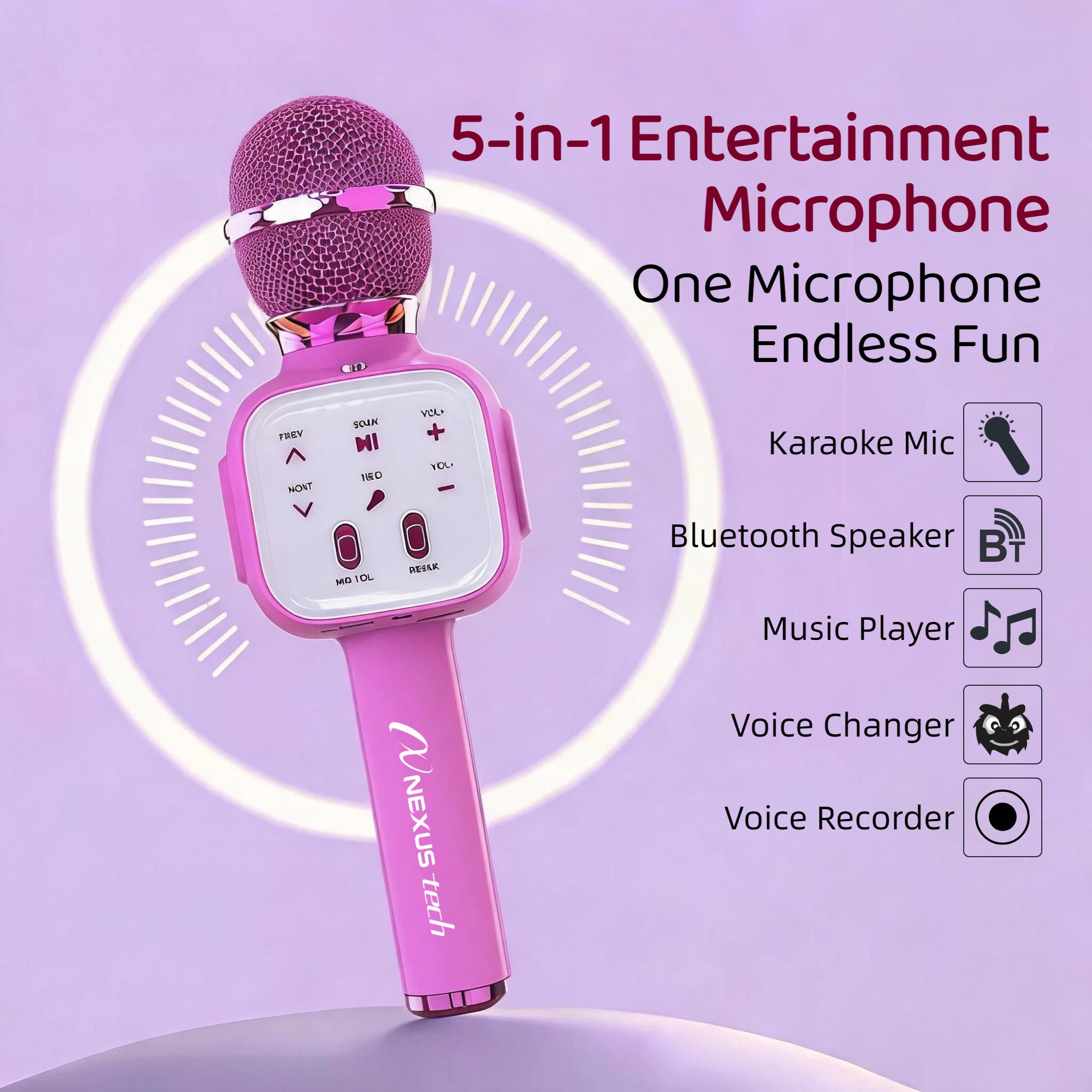 Halloween Premium Wireless Kar - огляд і ціна Bluetooth Karaoke Microphone Handheld
