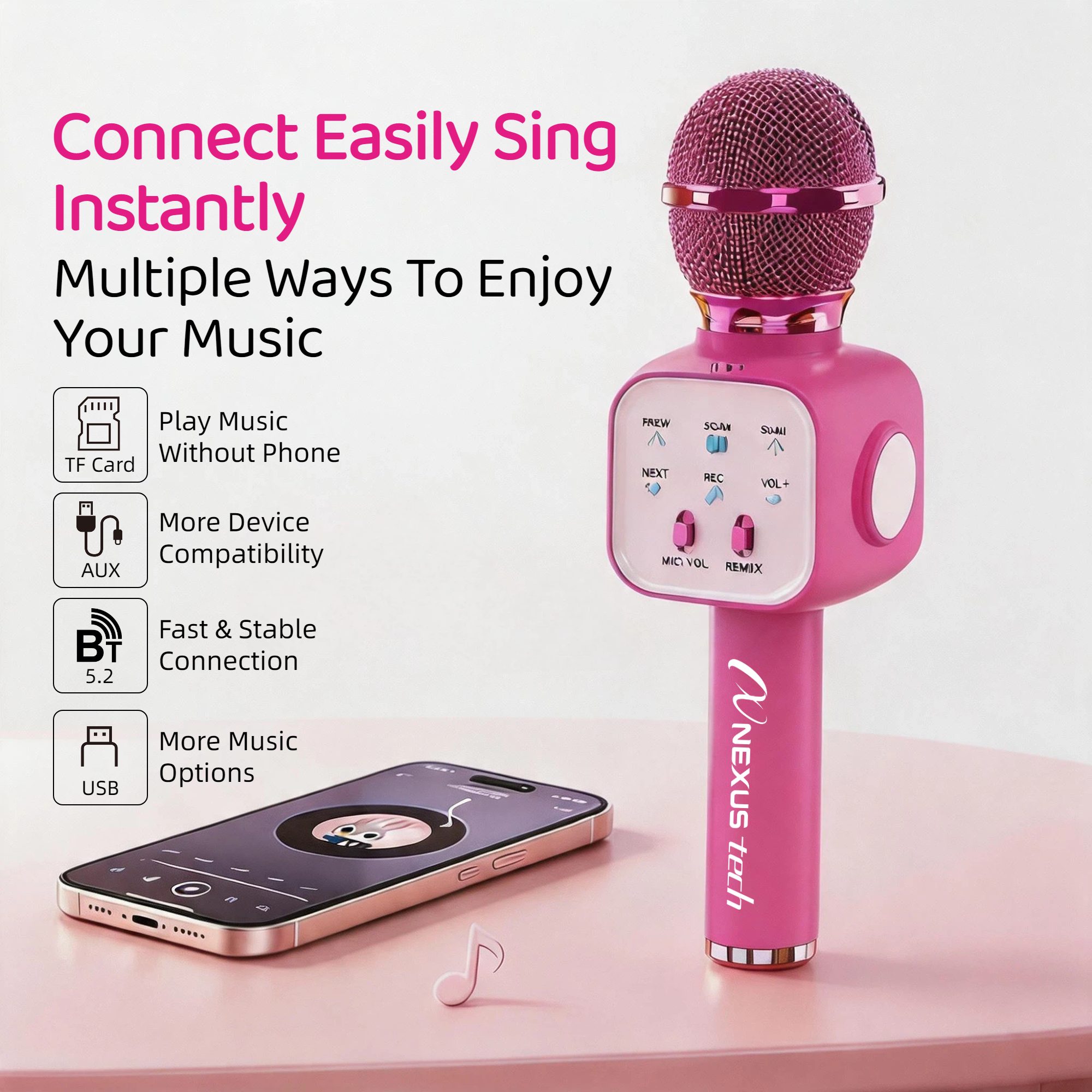 Halloween Premium Wireless Kar - огляд і ціна Bluetooth Karaoke Microphone Handheld