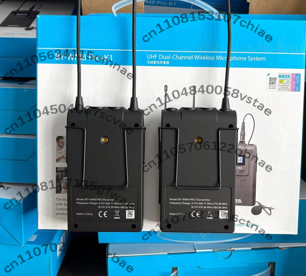 BY-WM8 Pro-K1 wireless lavalie - огляд і ціна Wireless Lavalier Microphone Dual Receiver