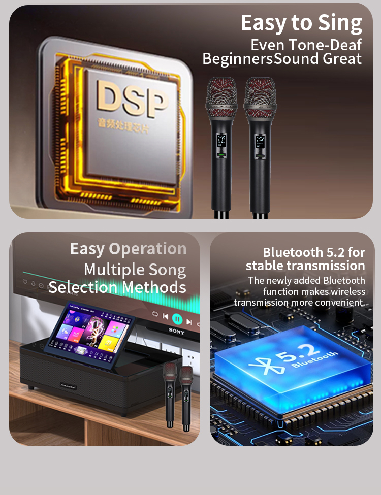 Touch Screen Karaoke Machine w - огляд і ціна Karaoke Machine Portable With 2 Mic