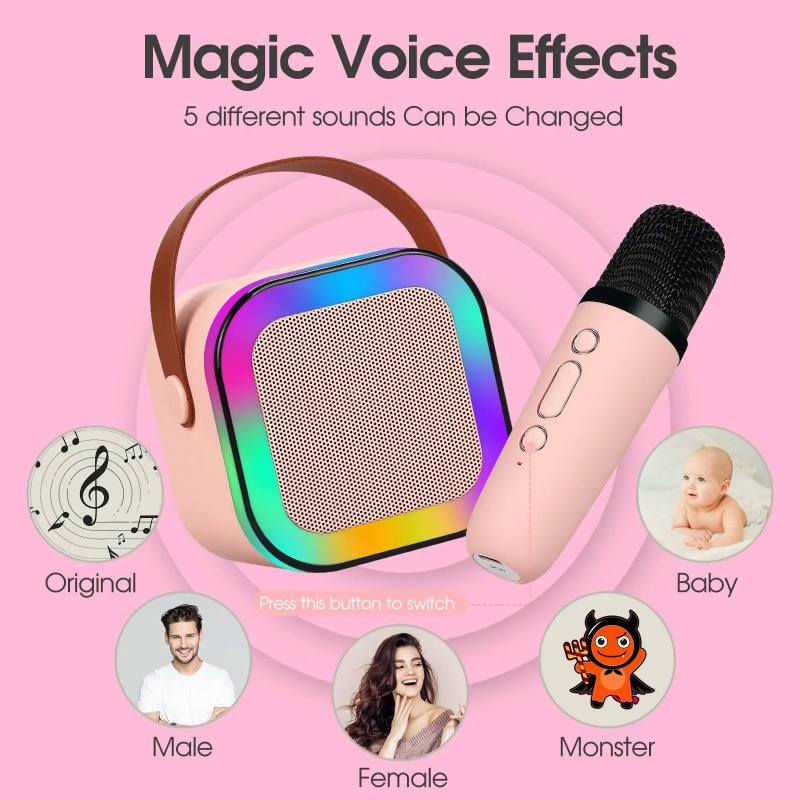 K12 karaoke machine with 1-2 w - огляд і ціна Bluetooth Karaoke Microphone Handheld