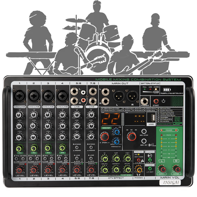 Rechargeable 18000mA Battery 8 - огляд і ціна Karaoke Amplifier Mixer Bluetooth