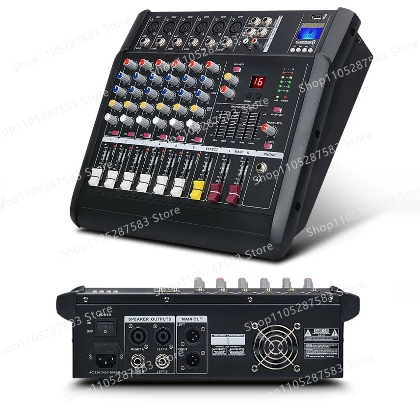 Mixer with power amplifier USB - огляд і ціна Karaoke Amplifier Mixer Bluetooth
