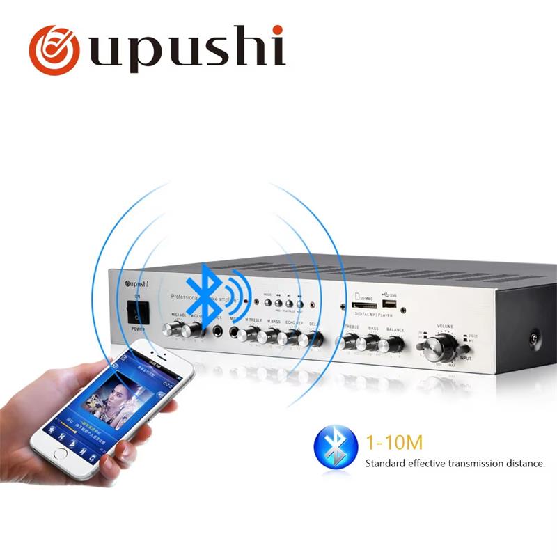 Oupushi 5 channel karaoke ampl - огляд і ціна Karaoke Amplifier Mixer Bluetooth