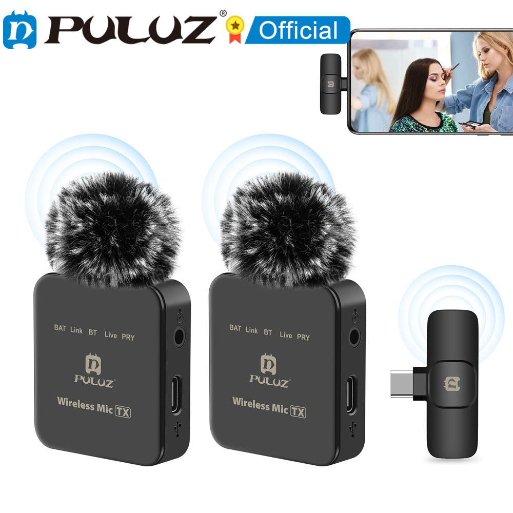 PULUZ Wireless Lavalier Microp - огляд і ціна Wireless Lavalier Microphone Dual Receiver
