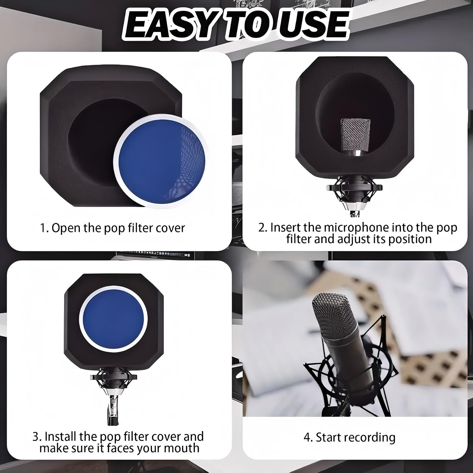 KTES Portable Microphone Isola - огляд і ціна Microphone Pop Filter Foam Windscreen