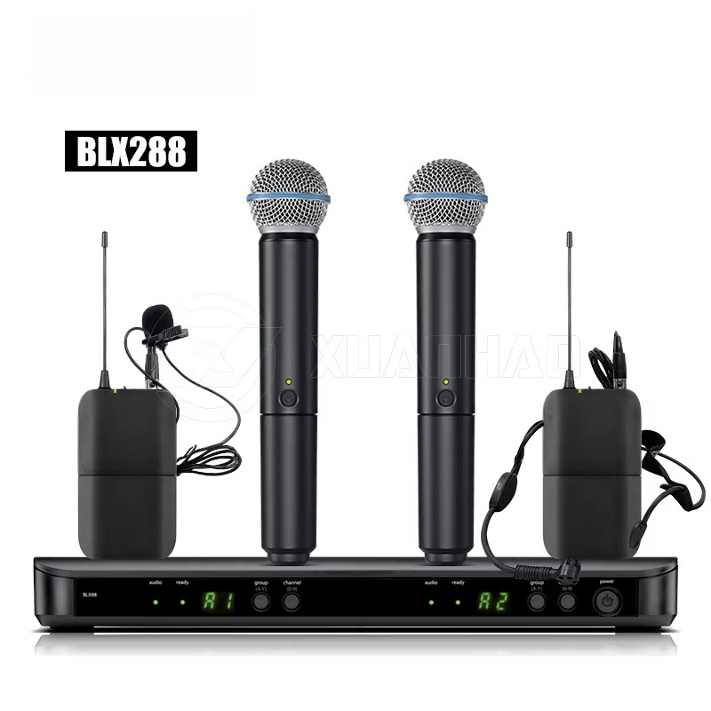 Professional BLX8 UHF Dual Cha - огляд і ціна Uhf Wireless Microphone System Dual Channel