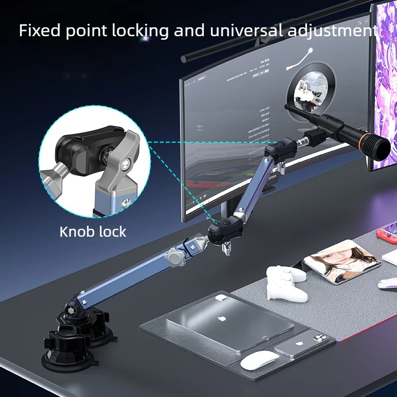 Professional Vacuum Suction De - огляд і ціна Microphone Stand Boom Arm Floor