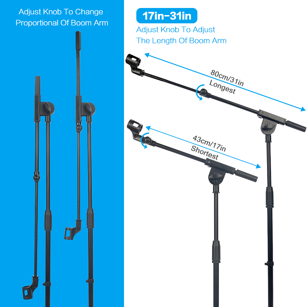 Microphone Stand Foldable Heav - огляд і ціна Microphone Stand Boom Arm Floor