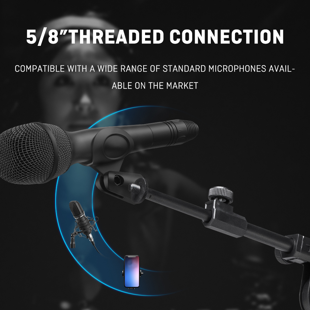 Heavy Floor Microphone Tripod  - огляд і ціна Microphone Stand Boom Arm Floor