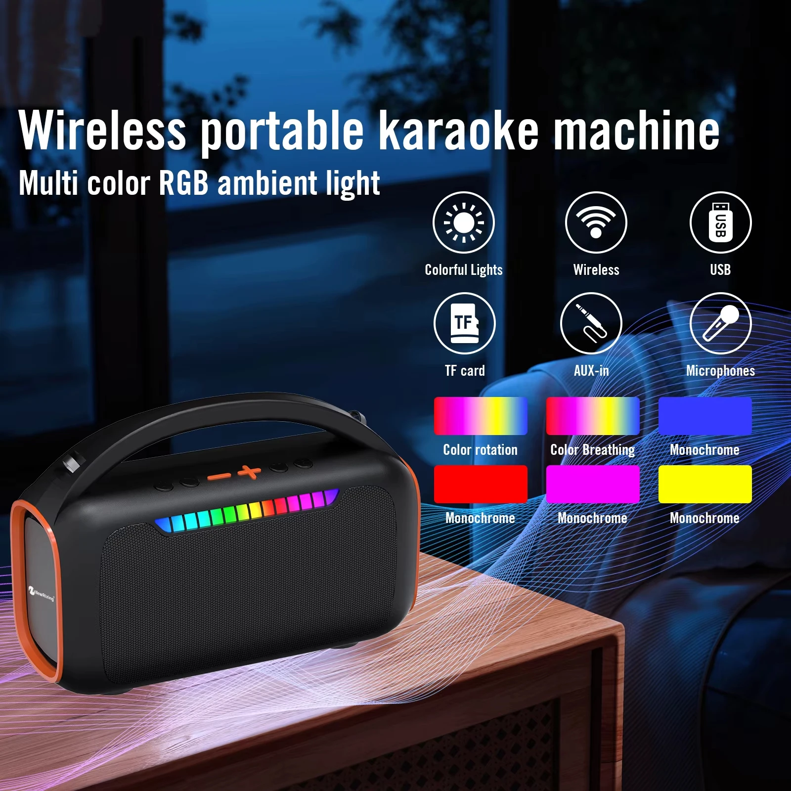 Karaoke Machine Sound with 2 M - огляд і ціна Karaoke Machine Portable With 2 Mic