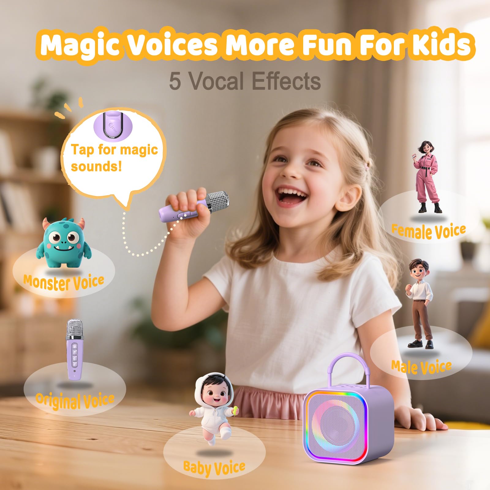 Haomuren Mini Karaoke Machine  - огляд і ціна Karaoke Machine Portable With 2 Mic