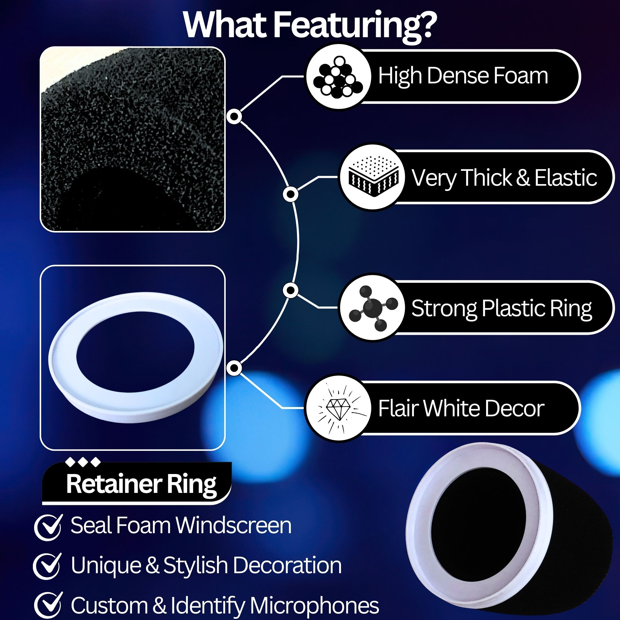 Foam Microphone Covers with Re - огляд і ціна Microphone Pop Filter Foam Windscreen