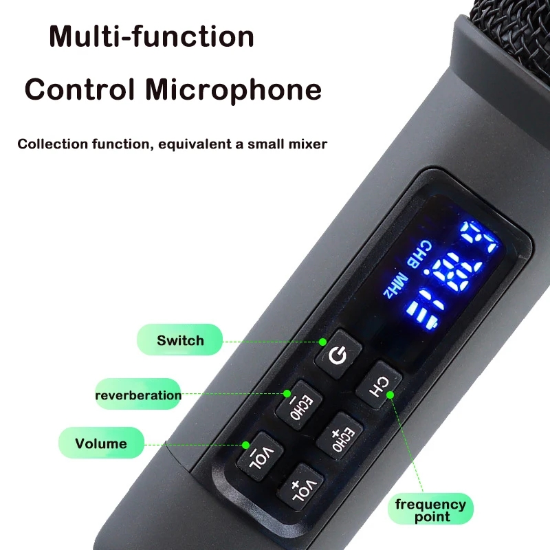 UHF Wireless Handheld Dynamic  - огляд і ціна Bluetooth Karaoke Microphone Handheld